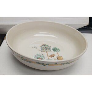 Thompson Pottery Birdhouse Vegetable Serving Bowl